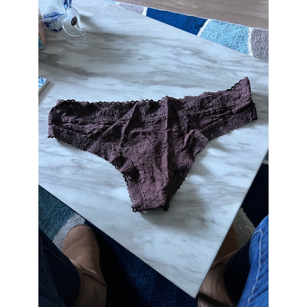Torrid Chocolate Lace Thong Panty in a Size 4